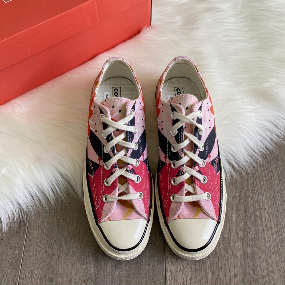 NWT Converse Orange Vintage Floral Chuck 70 - Picture 3 of 10
